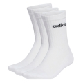 adidas Sports Socks Linear Crew Cushioned (Cotton, fully padded) white - 3 pairs