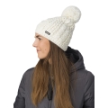 Polar Bear Knitted Hat (Pom Pom) Afra Ladies - white - 1 piece