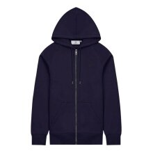 distorted people Classic Raglan Zip Hoodie navy blue men's