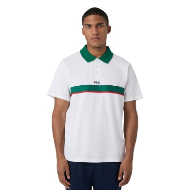 Fila Leisure Polo Sagano Pique (100% Cotton) white Men's