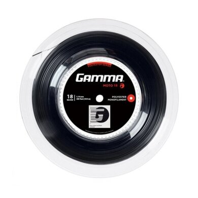 Gamma Tennis String Moto (Durability + Spin) black 100m reel