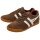 Gola Harrier Suede-Leather Sneakers dark brown/white/red Men's Sneakers