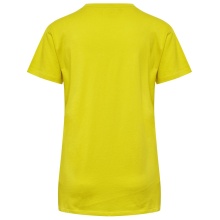 hummel Sport/Leisure Shirt hmlGO 2.0 (Organic Cotton, Classic Design) Short Sleeve Yellow Women