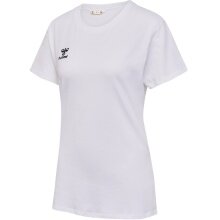 hummel Sport/Leisure Shirt hmlGO 2.0 (Organic Cotton, Classic Design) Short Sleeve White Women