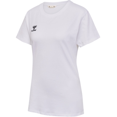 hummel Sport/Leisure Shirt hmlGO 2.0 (Organic Cotton, Classic Design) Short Sleeve White Women