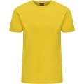 Hummel leisure t-shirt hmlRED Basic (cotton) short-sleeve yellow men's
