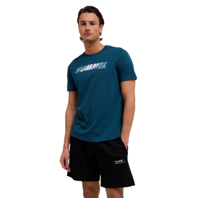Hummel leisure T-shirt hmlGRAPHIC Bold Logo Tee (cotton) blue men's