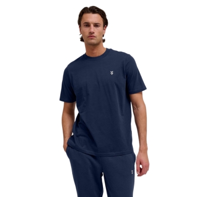Hummel leisure t-shirt hmlPULSE (organic cotton) navy blue men's