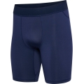 hummel Functional Trousers hmlBL Performance Short Tight (Polyester, fitted) navy blue Men's