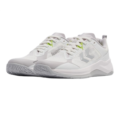 Hummel Hallen Indoor Shoes HB Powerstrike Pro (Handball) White/Grey Men's