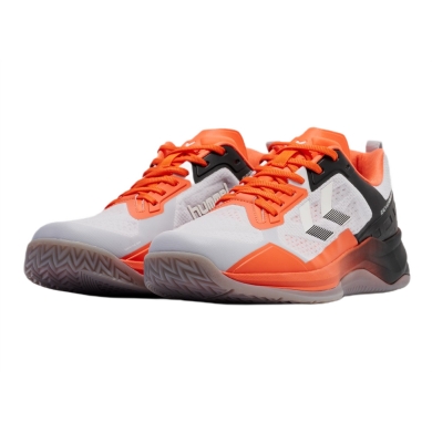 Hummel Hallen Indoor Shoes HB Powerstrike Pro (Handball) white/orange/black Men's