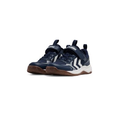 Hummel Hallen Indoor Shoes Power Stable VC (Velcro) navy blue children
