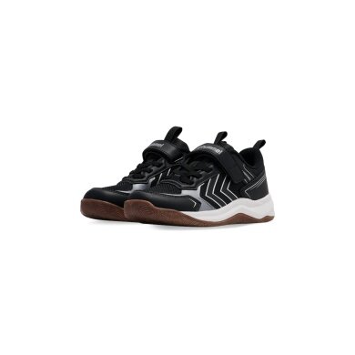 Hummel Hallen Indoor Shoes Power Stable VC (Velcro) black/anthracite grey children