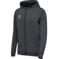 hummel Sport Hoodie hmlAUTHENTIC PL Zip Hoodie (100% recycled Polyester) asphalt grey Men