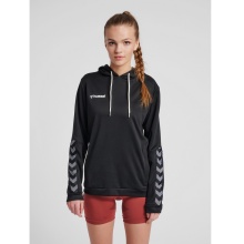 hummel Sport Hoodie hmlAUTHENTIC Poly Hoodie (knitted polyester) with hood black Women
