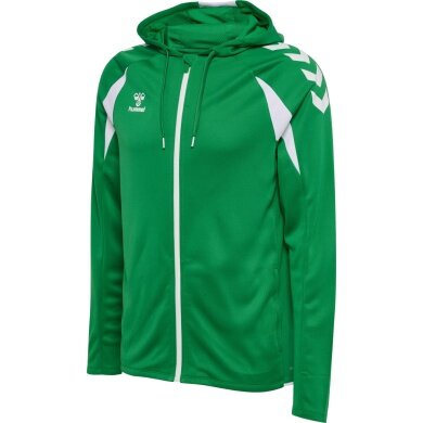 Hummel hmlCORE 2.0 Full-Zip Hoodie (100% recycled Polyester) green/white Men's