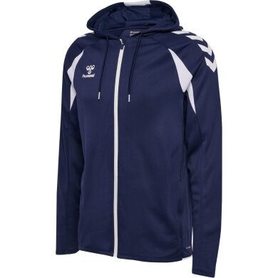 Hummel hmlCORE 2.0 Full-Zip Hoodie (100% recycled Polyester) navy blue/white Men's