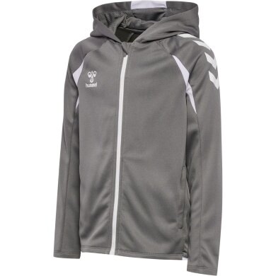 Hummel hmlCORE 2.0 Full-Zip Hoodie (100% recycled Polyester) grey/white children