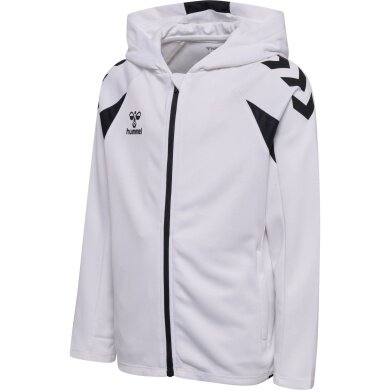 Hummel hmlCORE 2.0 Full-Zip Hoodie (100% recycled Polyester) white/black Kids