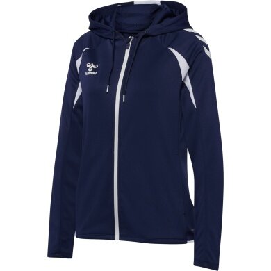 Hummel hmlCORE 2.0 Full-Zip Hoodie (100% recycled Polyester) navy blue/white Ladies
