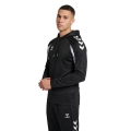 Hummel hmlCORE 2.0 Hoodie (100% recycled polyester) black/white men's