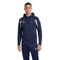 Hummel hmlCORE 2.0 Hoodie (100% recycled polyester) navy blue/white men's