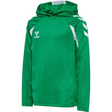 Hummel hooded sweatshirt hmlCORE 2.0 Hoodie (100% recycled polyester) green/white children