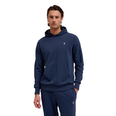 Hummel hmlPULSE Sweat Hoodie (Cotton, comfortable fit) navy blue Men's