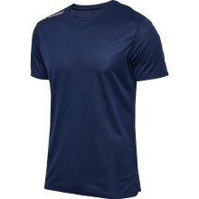 Hummel Run Shirt hmlRUN Jersey (breathable, optimal freedom of movement) navy blue men's