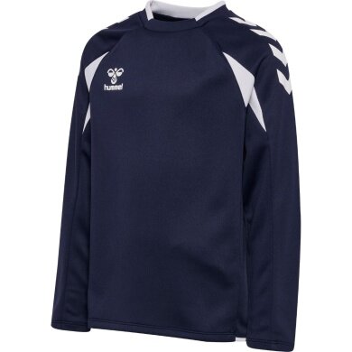 hummel Pullover hmlCORE 2.0 Crew Neck (100% recycled Polyester) navy blue/white children