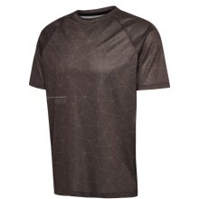 hummel Training Shirt hmlGRAPHIC AOP Light Weight (light, breathable) coffee brown Men's