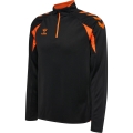 hummel Sport Long Sleeve Shirt hmlCORE 2.0 Half Zip (optimal freedom of movement) black/orange men's