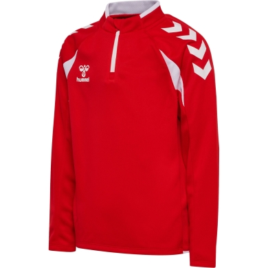 hummel Sport Long Sleeve Shirt hmlCORE 2.0 Half Zip (optimal freedom of movement) red/white boys