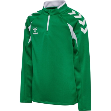 Hummel Sport Long Sleeve Shirt hmlCORE 2.0 Half Zip (optimal freedom of movement) green/white boys