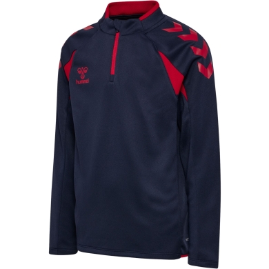 hummel Sport Long Sleeve Shirt hmlCORE 2.0 Half Zip (optimal freedom of movement) navy/red boys
