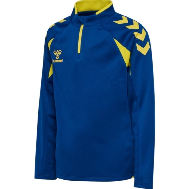 hummel Sport Long Sleeve Shirt hmlCORE 2.0 Half Zip (optimal freedom of movement) blue/yellow boys