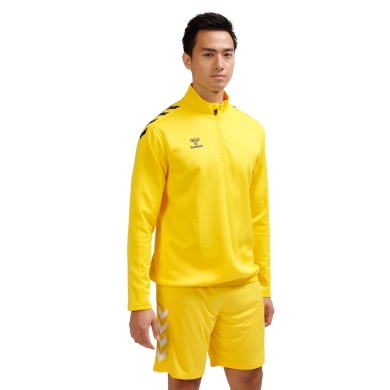 Hummel Sport Long Sleeve Shirt hmlCORE XK Half-Zip Poly Sweat (Polyester Sweat Fabric) Yellow Men's