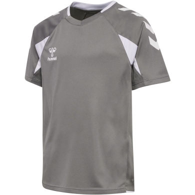 hummel Sport Shirt hmlCORE 2.0 (recycled polyester, optimal freedom of movement) short sleeve grey/white boys