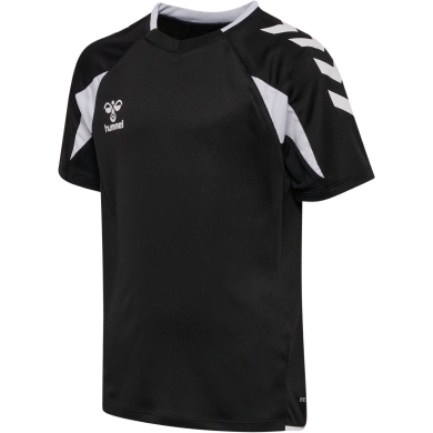hummel Sport Shirt hmlCORE 2.0 (recycled polyester, optimal freedom of movement) short sleeve black/white boys