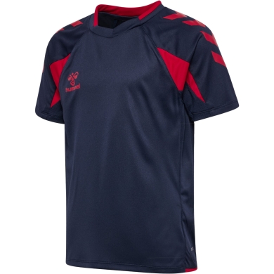 Hummel Sport Shirt hmlCORE 2.0 (recycled polyester, optimal freedom of movement) short sleeve navy/red boys