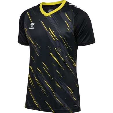 Hummel Sport T-shirt hmlMATCH Triumph Jersey (100% Polyester) black/yellow men's