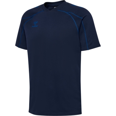 hummel Sport T-shirt hmlMOVE 2.0 (cotton blend) navy blue men's