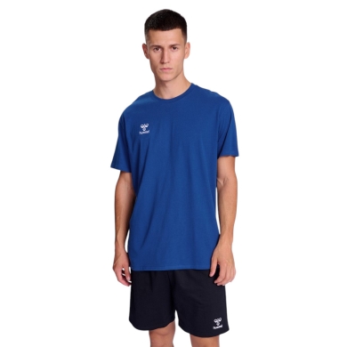 hummel Sport/Recreation T-shirt hmlGO 2.0 (Organic Cotton, Classic Design) Short Sleeve Royal Blue Men's