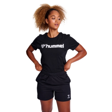 hummel Sport/Recreation Shirt hmlGO 2.0 Logo (Organic Cotton) Short Sleeve Black Ladies