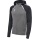 Hummel sports training jacket hmlLEAD 2.0 zip hoodie (high breathability, quick-drying) grey/black men's