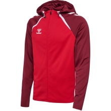 Hummel sports training jacket hmlLEAD 2.0 Zip Hoodie (high breathability, quick-drying) red men's