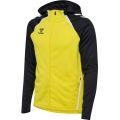 Hummel sports training jacket hmlLEAD 2.0 zip hoodie (high breathability, quick-drying) yellow/black men's