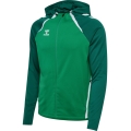 Hummel sports training jacket hmlLEAD 2.0 Zip Hoodie (high breathability, quick-drying) green men's