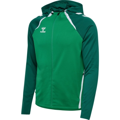 Hummel sports training jacket hmlLEAD 2.0 Zip Hoodie (high breathability, quick-drying) green men's