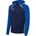 Hummel sports training jacket hmlLEAD 2.0 zip hoodie (high breathability, quick-drying) navy blue/dark blue men's